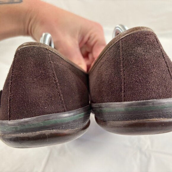 Woolrich Mens Brown Leather Slip On Loafer Shoes - Picture 5 of 14